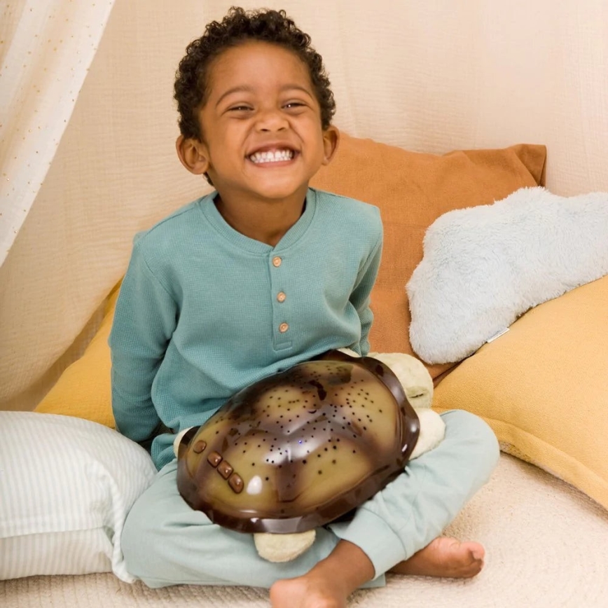 Cloud B - Nattlampa för barn med en projector 3xAA sköldpadda grön