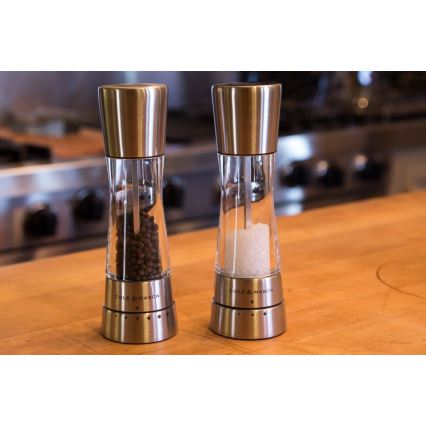 Cole&Mason - Set med salt- och pepparkvarnar DERWENT 2 st 19 cm blank krom