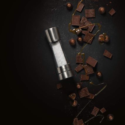 Cole&Mason - Set med salt- och pepparkvarnar DERWENT 2 st 19 cm blank krom