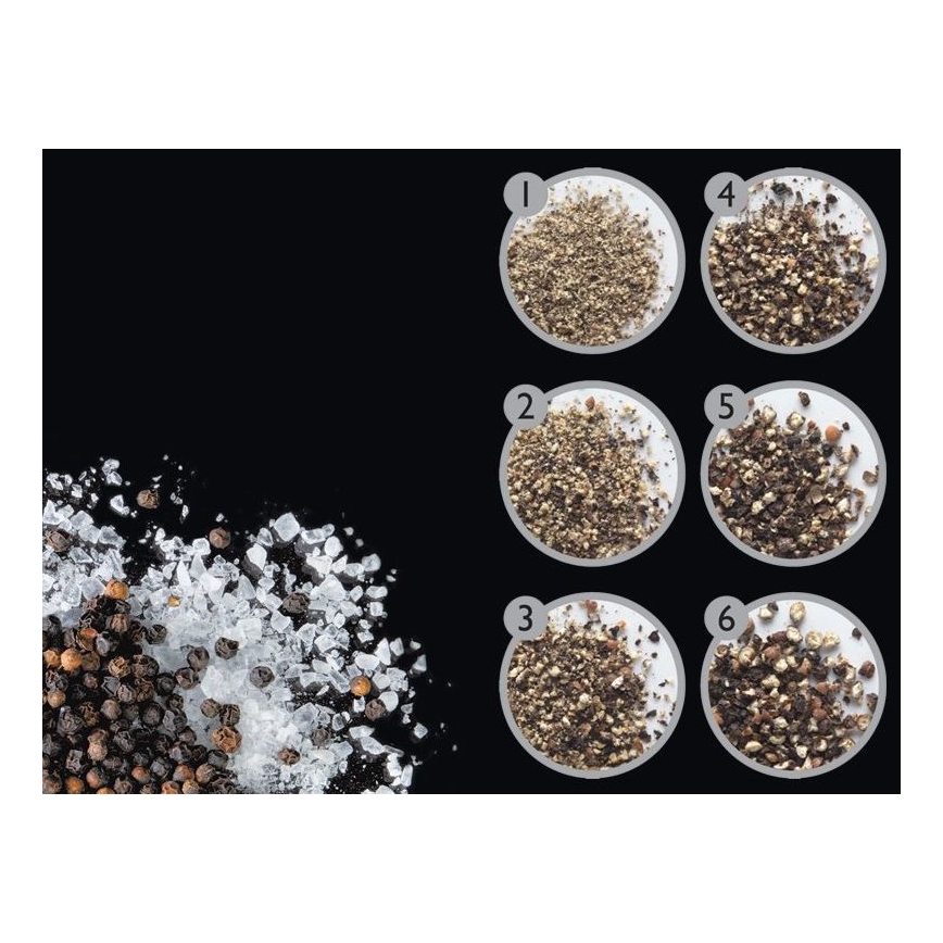 Cole&Mason - Set med salt- och pepparkvarnar DERWENT 2 st 19 cm blank krom