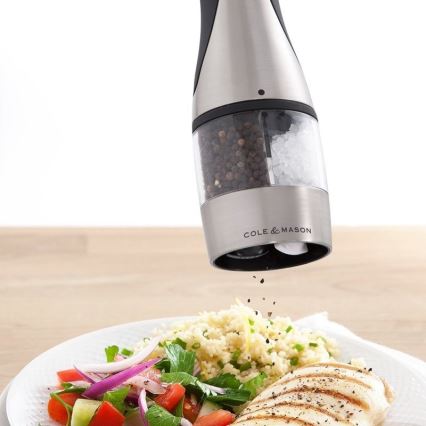 Cole&Mason - Elektrisk kryddkvarn$12i1 KEW 6xAAA 21 cm