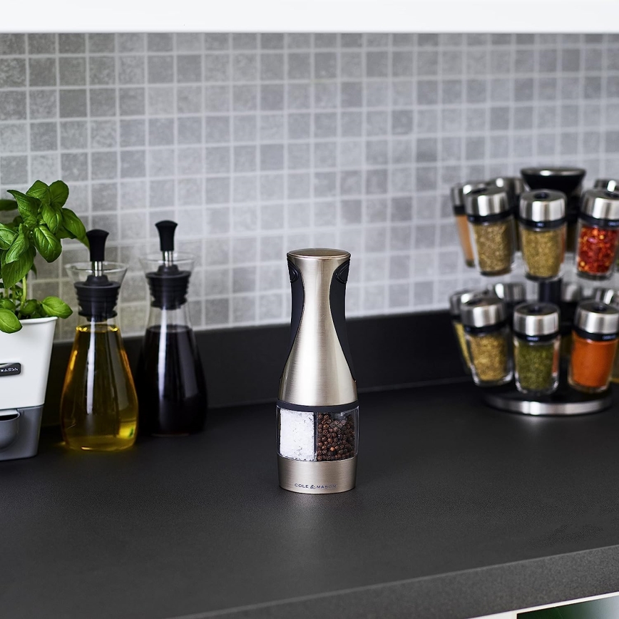 Cole&Mason - Elektrisk kryddkvarn$12i1 KEW 6xAAA 21 cm