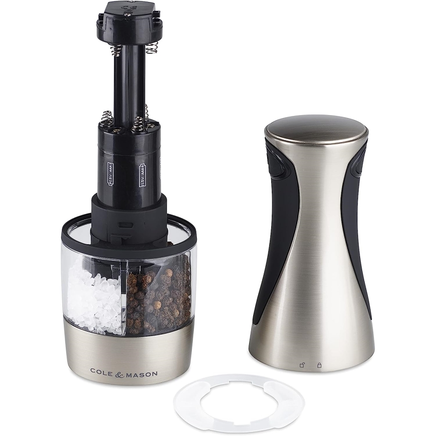 Cole&Mason - Elektrisk kryddkvarn$12i1 KEW 6xAAA 21 cm
