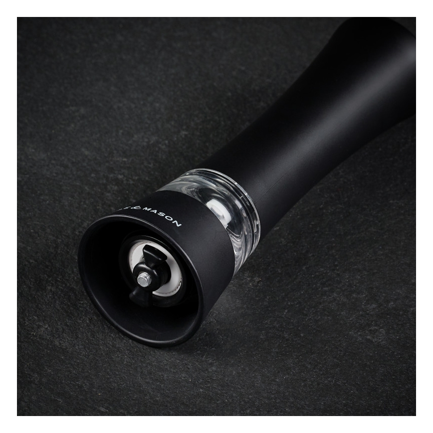 Cole&Mason - Elektrisk kvarn för salt eller peppar BURFORD 4xAAA 18 cm svart