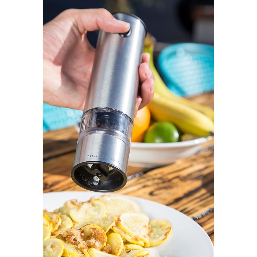 Cole&Mason - Set med elektriska kryddkvarnar BATTERSEA 2 st, 6xAAA