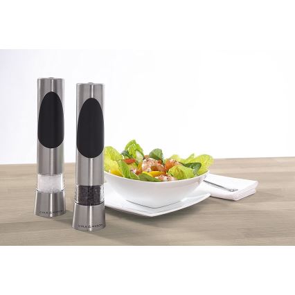 Cole&Mason - Elektriska kvarnar för salt och peppar RICHMOND, 2-pack, 6xAAA