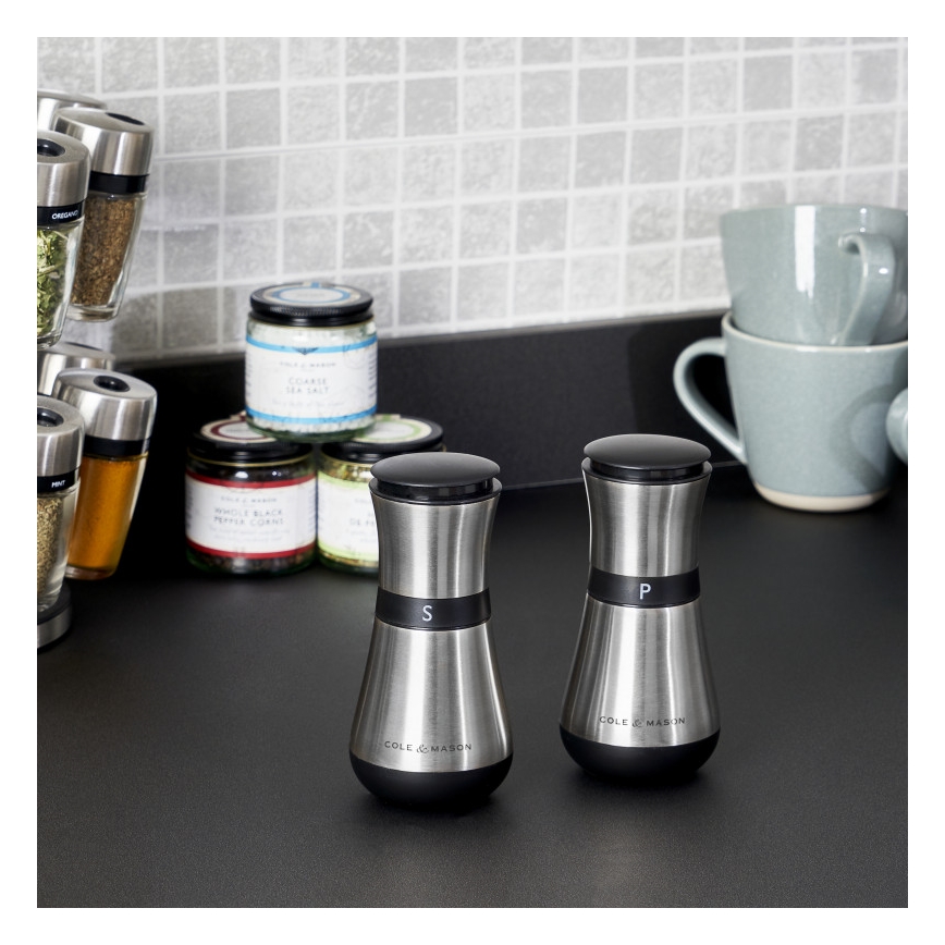 Cole&Mason - Set med salt- och pepparkvarnar HENLEY 2 st 13,5 cm