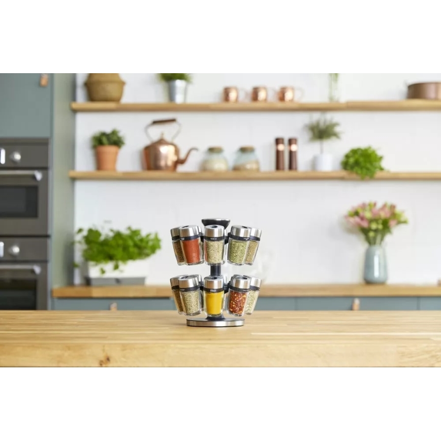 Cole&Mason - Roterande kryddställ MASTER 17 delar