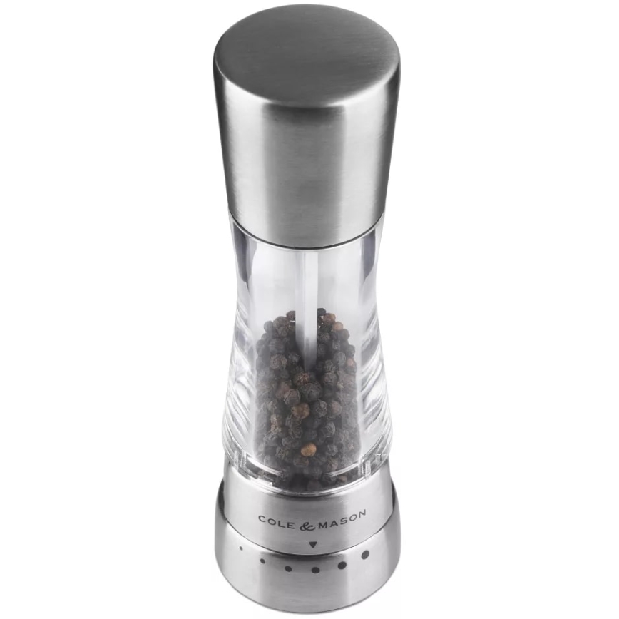Cole&Mason - Pepparkvarn DERWENT 19 cm blank krom