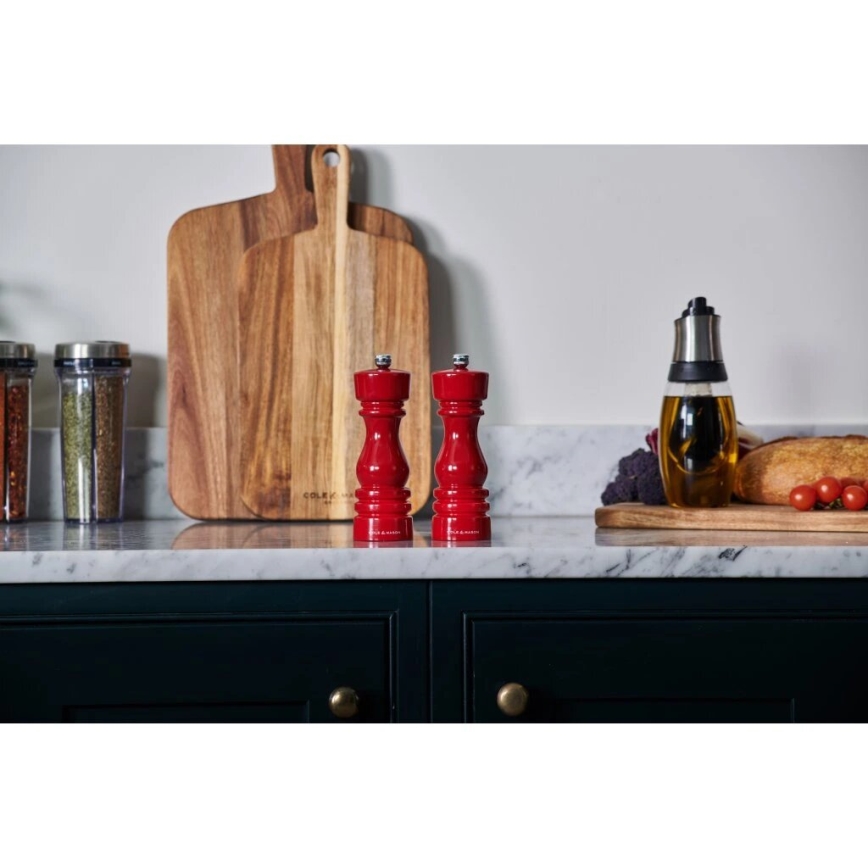 Cole&Mason - Pepparkvarn LONDON 18 cm bok/röd