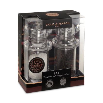 Cole&Mason - Set med salt- och pepparkvarnar PRECISION MILLS 2 st 14 cm