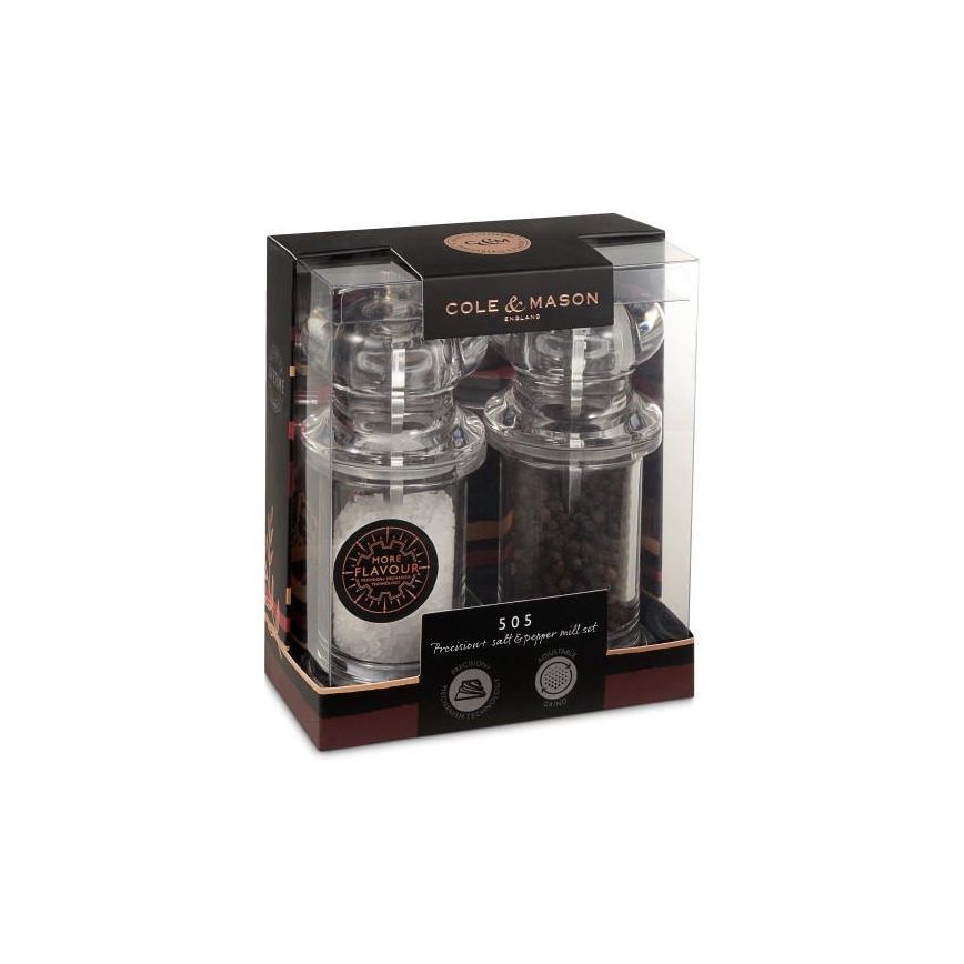 Cole&Mason - Set med salt- och pepparkvarnar PRECISION MILLS 2 st 14 cm