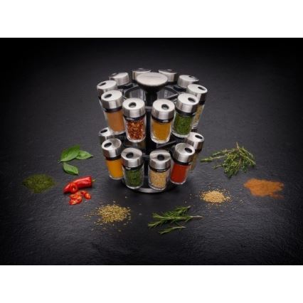 Cole&Mason - Roterande kryddställ MASTER 21 delar