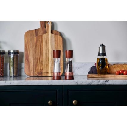 Cole&Mason - Set med saltkvarn och pepparkvarn DERWENT 2 delar 19 cm bok/brun