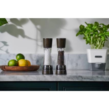 Cole&Mason - Set med saltkvarn och pepparkvarn DERWENT 2 delar 19 cm bok/svart