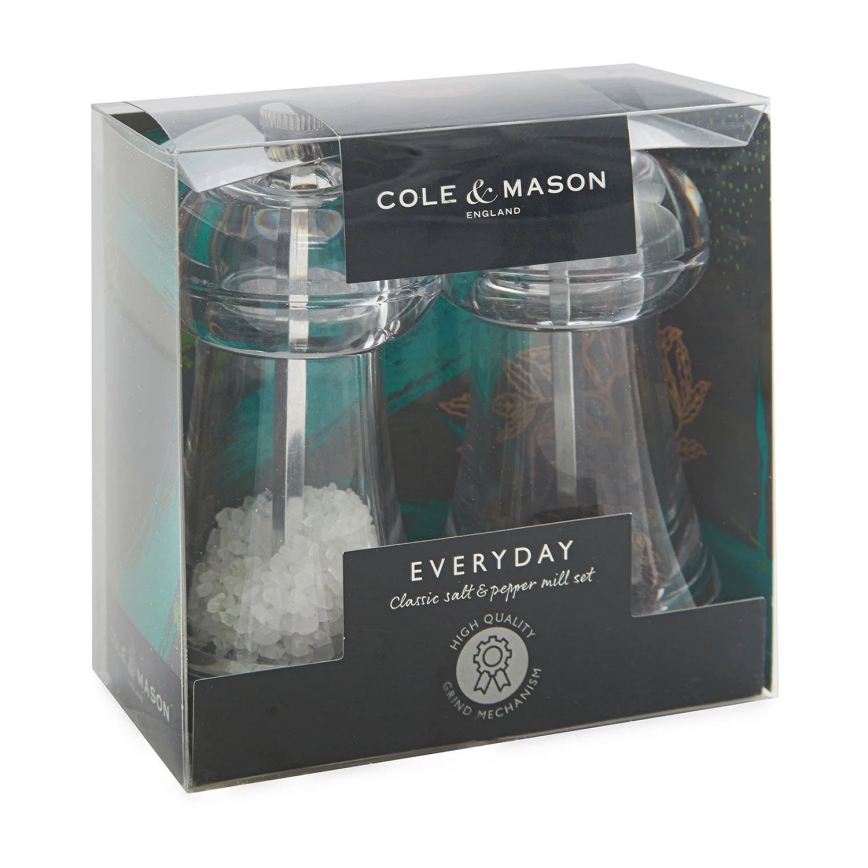 Cole&Mason - Set med saltkvarn och pepparkvarn EVERYDAY 2 delar 11 cm
