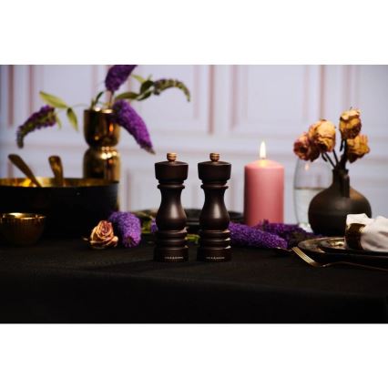 Cole&Mason - Set med saltkvarn och pepparkvarn LONDON 2 delar 22 cm bok/brun