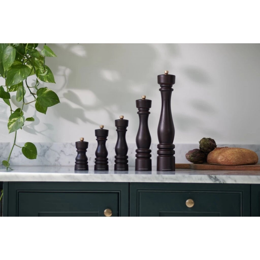 Cole&Mason - Set med saltkvarn och pepparkvarn LONDON 2 delar 22 cm bok/brun