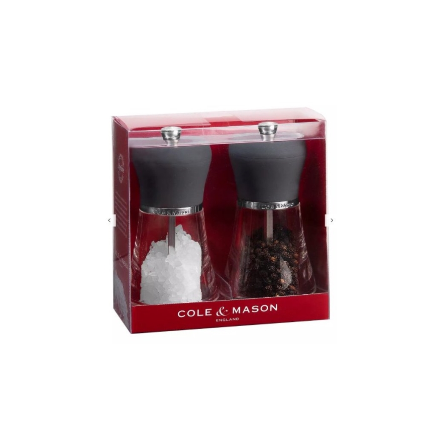 Cole&Mason - Set med saltkvarn och pepparkvarn NAPOLI 2 delar 12 cm