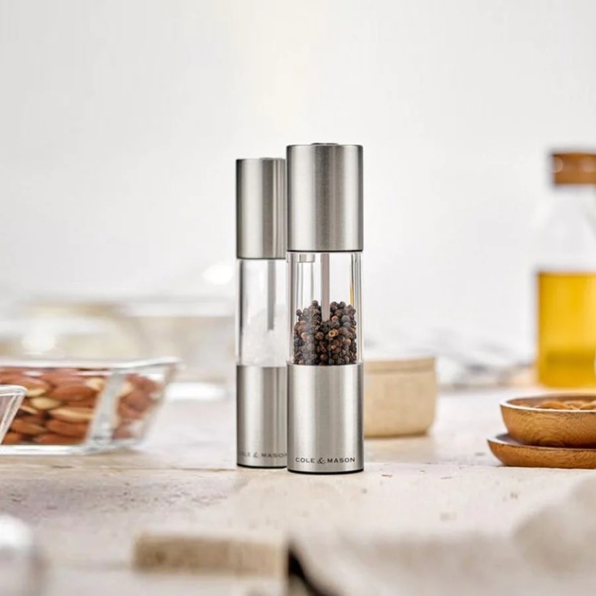 Cole&Mason - Set med saltkvarn och pepparkvarn OSLO 2 delar 18,5 cm