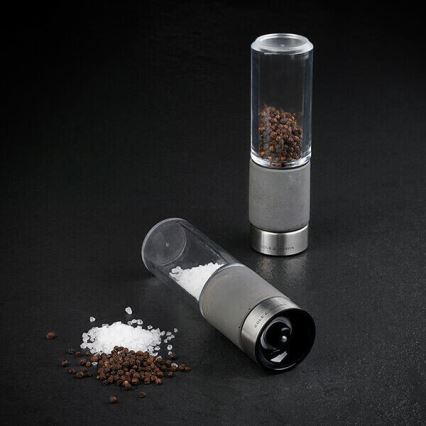 Cole&Mason - Set med saltkvarn och pepparkvarn REGENT CONCRETE 2 delar betong 18 cm