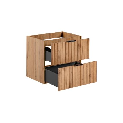 COMAD ADEL OAK 82-60-B-2S - Badrumsskåp under handfatet ADEL 57x60,2 cm ek