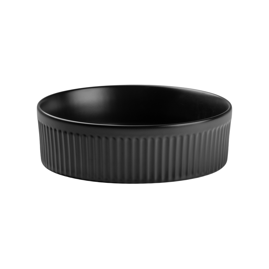 COMAD BEYOND 2 BLACK (E-6565) - BEYOND bänkskål Ø 36 cm keramik/matt svart