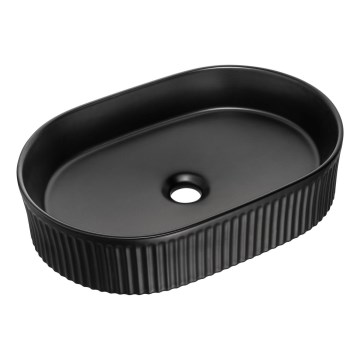 COMAD BEYOND 5 BLACK (E-6564) - Bänkskåpshandfat BEYOND 48x32,5 cm keramik/matt svart