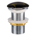 COMAD CLICK-CLACK T201M-B12-3 - Tvättställsavlopp CLICK-CLACK diameter 7 cm matt svart