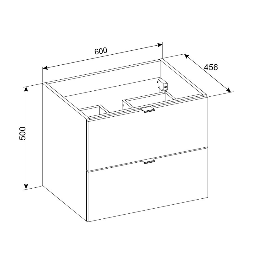 COMAD DALIA CASHMERE 82-60-46-2S - Kommod under tvättställ DALIA 50x60 cm beige