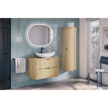 COMAD OVALIA CREMONA 82-80-46-2S - Tvättställsskåp OVALIA 52x80 cm, ek Cremona