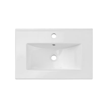 COMAD UM-2060RB DANCE 60-DP - Infälld tvättställ DANCE 62x40 cm keramik/matt vit