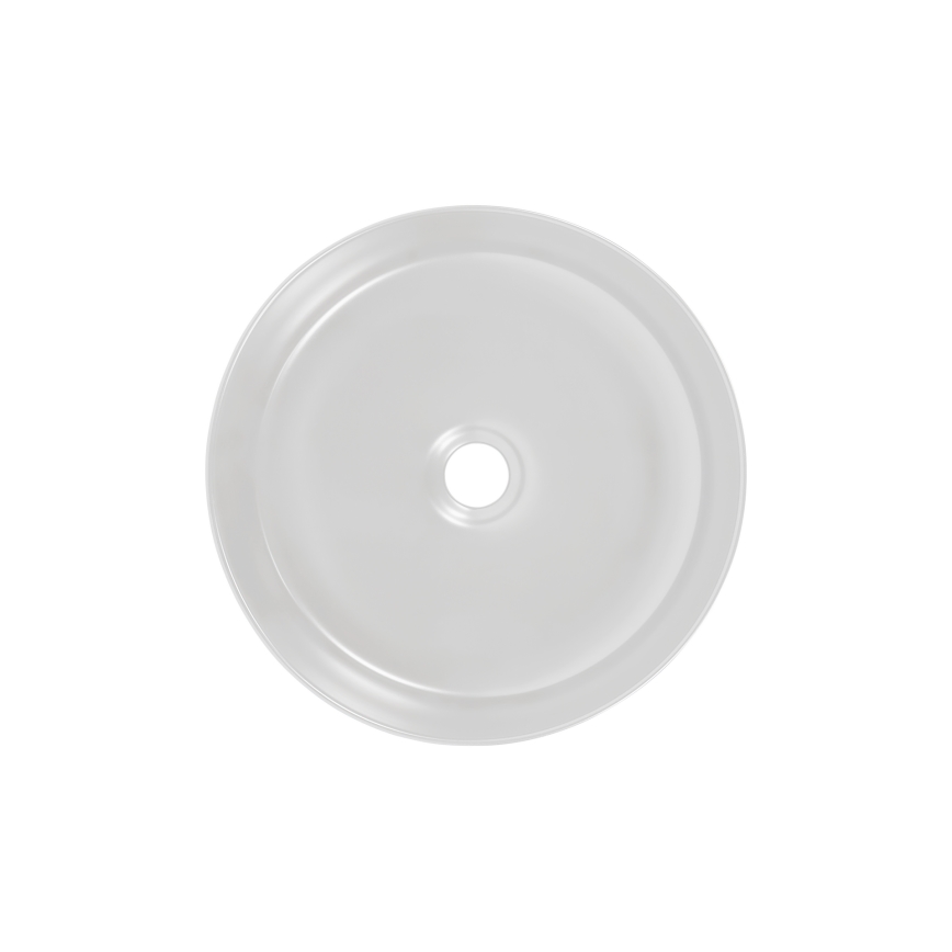 COMAD UM-6259 SIMPLE 8. - Enkel tvättställ för bänkskiva SIMPLE Ø 36 cm keramik/matt vit/matt svart