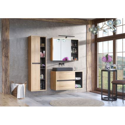 COMAD UM-6276 SLIM 40 SVART DP - Bänkhängd tvättställ SLIM 37x37 cm keramik/matt svart