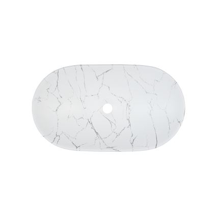 COMAD UN-LENA-MW17 - LENA bänkskiva handfat 61,5x36 cm keramik/matt vit