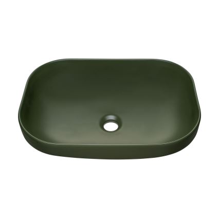 COMAD UN-NELI-MFG - Tvättställ för bänkskiva NELI 50,4x35,2 cm keramik/matt grön