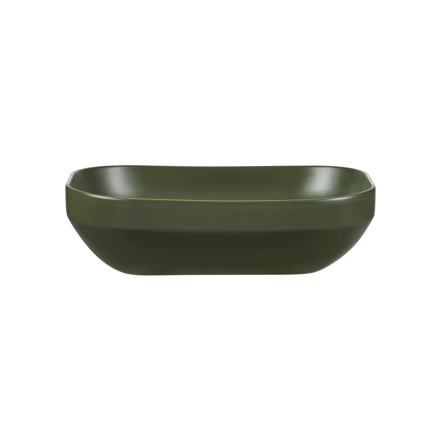 COMAD UN-NELI-MFG - Tvättställ för bänkskiva NELI 50,4x35,2 cm keramik/matt grön