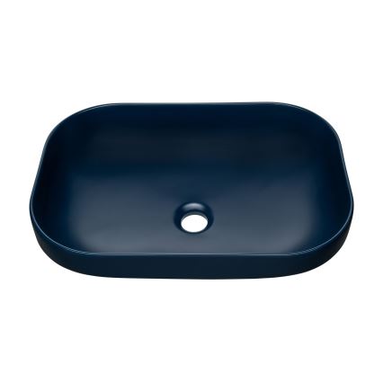 COMAD UN-NELI-MNB - Tvättställ för bänkskiva NELI 50,4x35,2 cm keramik/matt marinblå