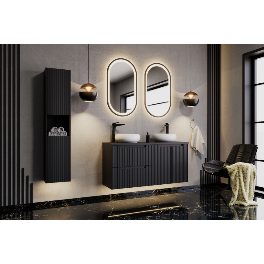 COMAD UN-WIKI-SW - Tvättställ för bänkskiva WIKI Ø 36 cm keramik/glansig vit