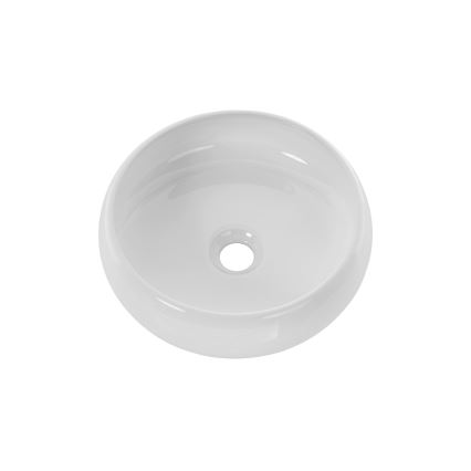 COMAD UN-WIKI-SW - Tvättställ för bänkskiva WIKI Ø 36 cm keramik/glansig vit