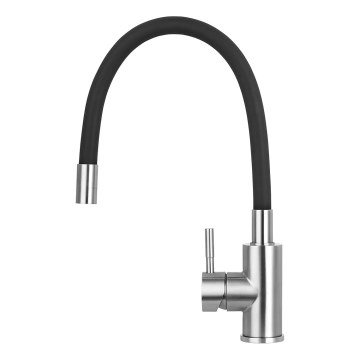 Concept BDC7138 - Köksblandare med flexibel pip blank krom/svart