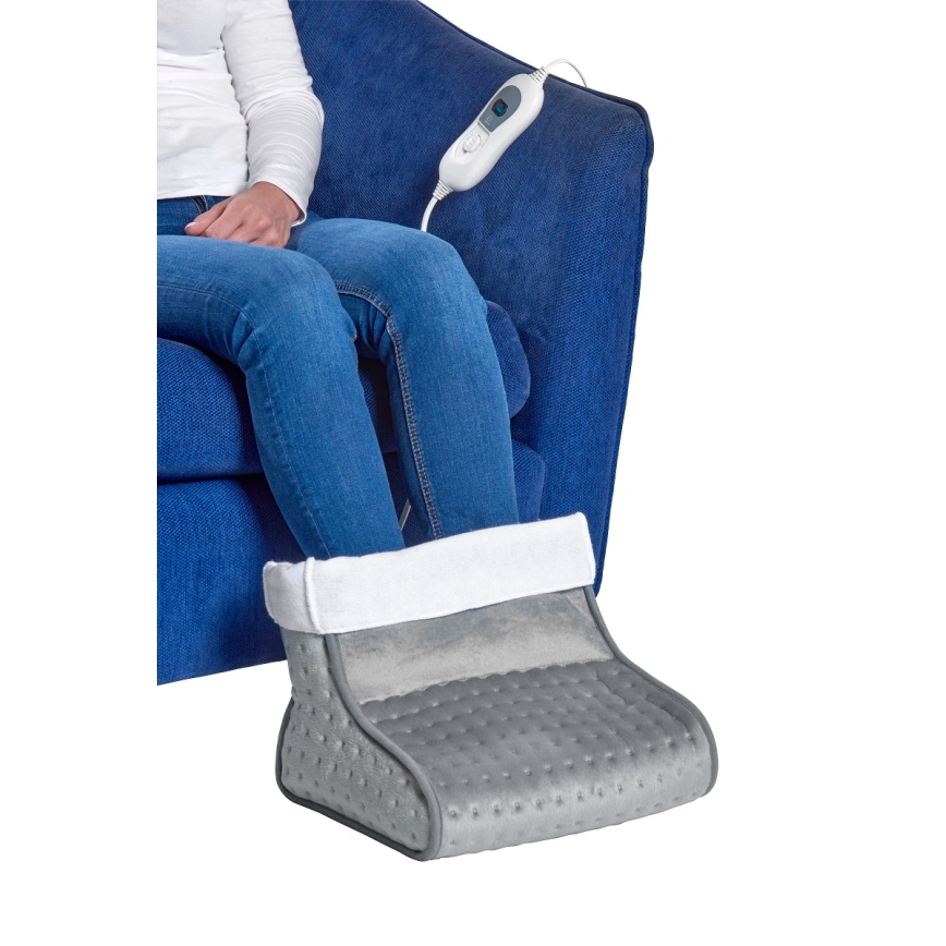 Concept BV1020 - Elektrisk värmesko 100W/230V 30x30 cm grå/vit