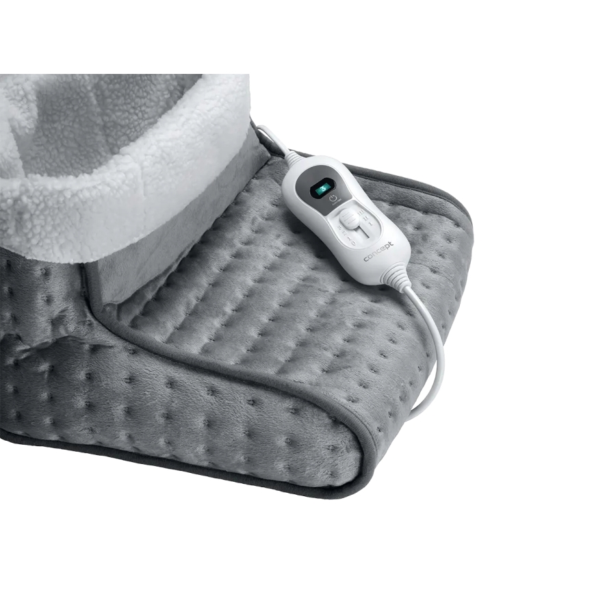 Concept BV1020 - Elektrisk värmesko 100W/230V 30x30 cm grå/vit