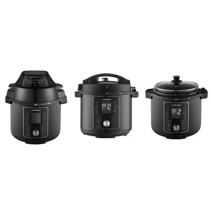 Concept CK8000 - Multifunktionell elektrisk tryckkokare och varmluftsfritös 5,6 l 11 i 1 1500W/230V svart
