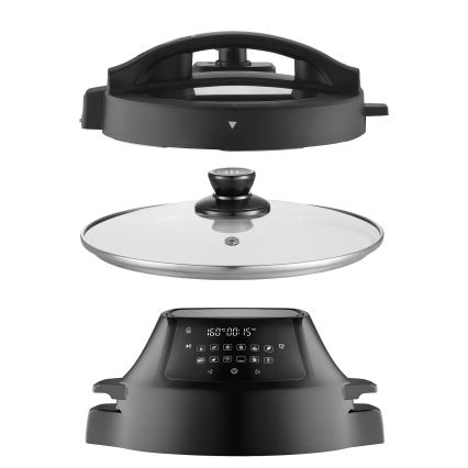 Concept CK8000 - Multifunktionell elektrisk tryckkokare och varmluftsfritös 5,6 l 11 i 1 1500W/230V svart