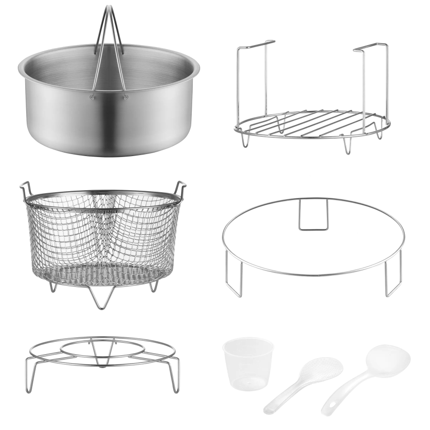 Concept CK8000 - Multifunktionell elektrisk tryckkokare och varmluftsfritös 5,6 l 11 i 1 1500W/230V svart