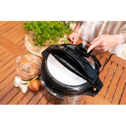 Concept CK8001 - Multifunktionell elektrisk tryckkokare 5,6 l 1000 W/230 V Wi-Fi rostfritt stål