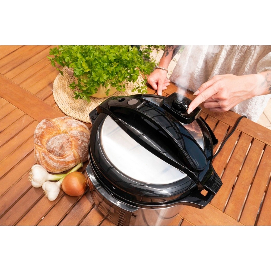 Concept CK8001 - Multifunktionell elektrisk tryckkokare 5,6 l 1000 W/230 V Wi-Fi rostfritt stål