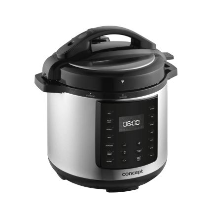 Concept CK8001 - Multifunktionell elektrisk tryckkokare 5,6 l 1000 W/230 V Wi-Fi rostfritt stål
