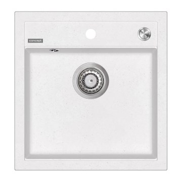 Concept DG00C50WH - Köksdiskho CUBIS 49x51 cm granit/vit